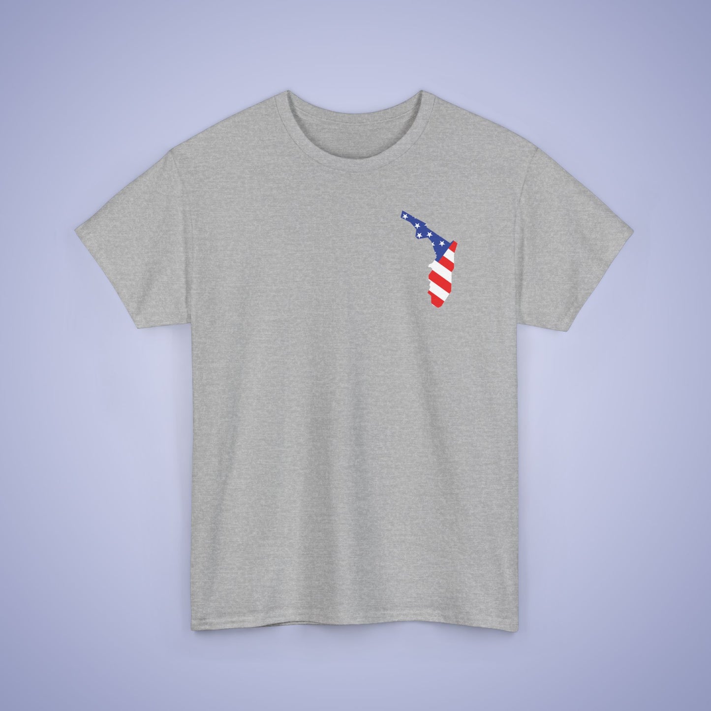 Florida Map Pocket Art Proud American Unisex T Shirt