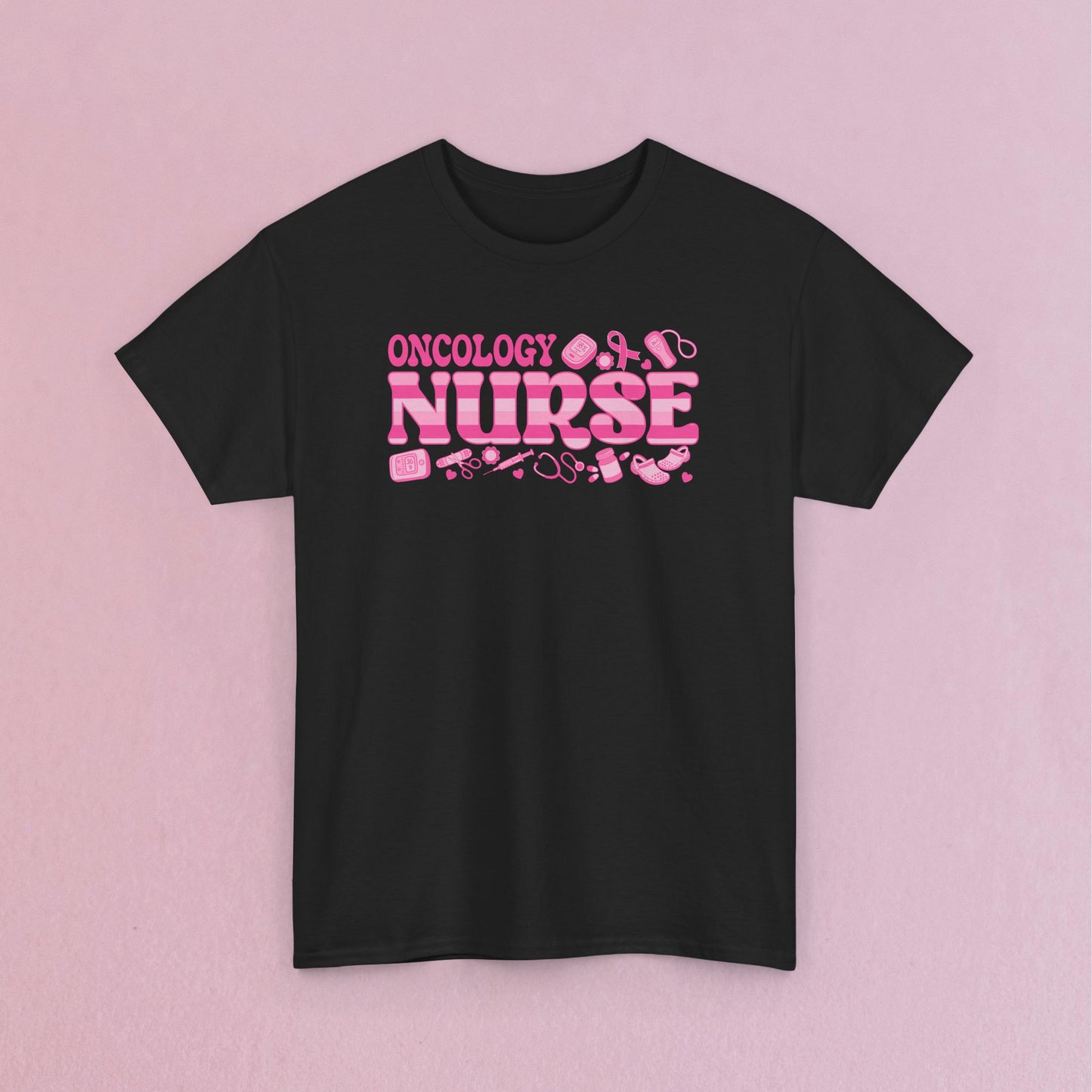 Oncology Nurse Doodle Art Breast Cancer Support Doctor Nurse Unisex T Shirt