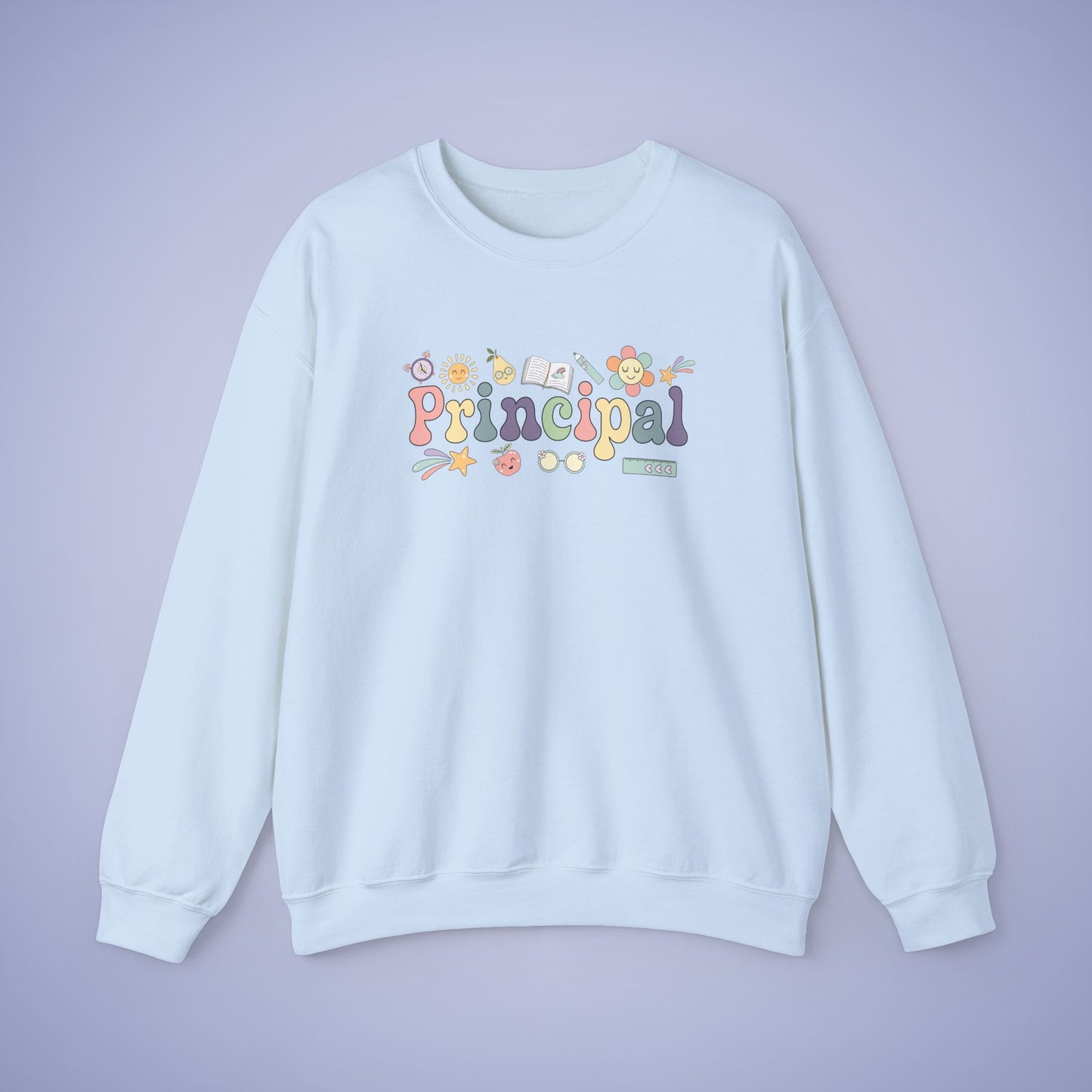 Principal Teacher Crewneck Sweatshirt Retro Unisex Back to School