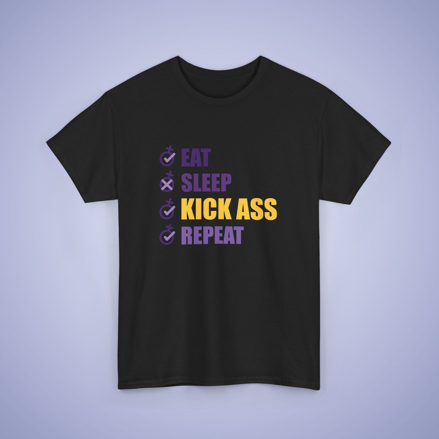 Eat Sleep Kick Ass Repeat Intl Womens Day Unisex Tshirt