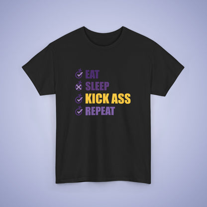 Eat Sleep Kick Ass Repeat Intl Womens Day Unisex Tshirt