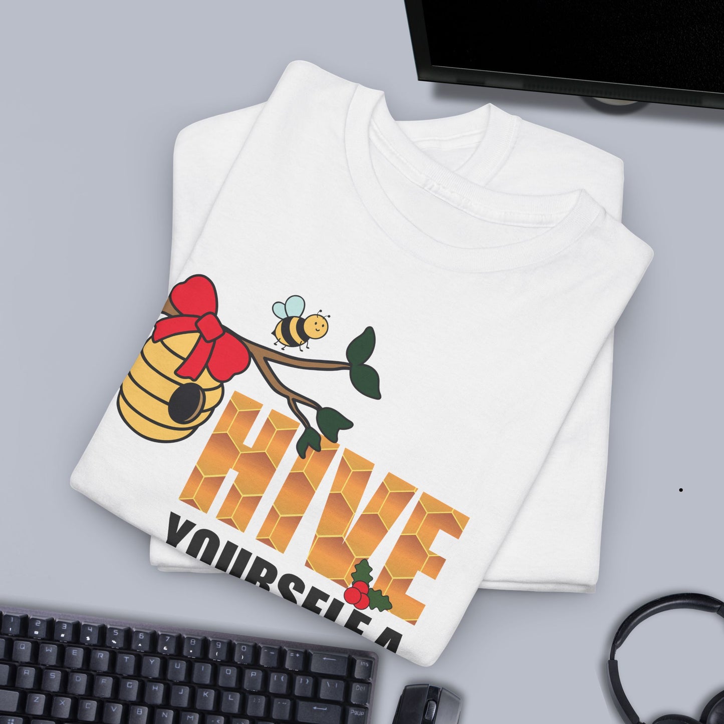 Hive Yourself a Merry Christmas Sweet As Honey Bee Lover Unisex T Shirt