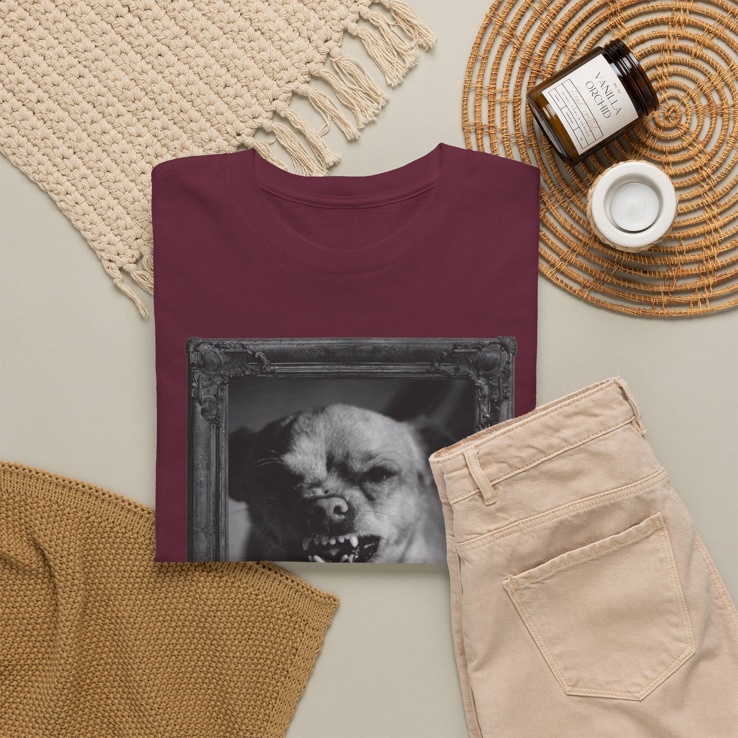 Angry Dog Spooky Halloween T-Shirt | Photographic Design