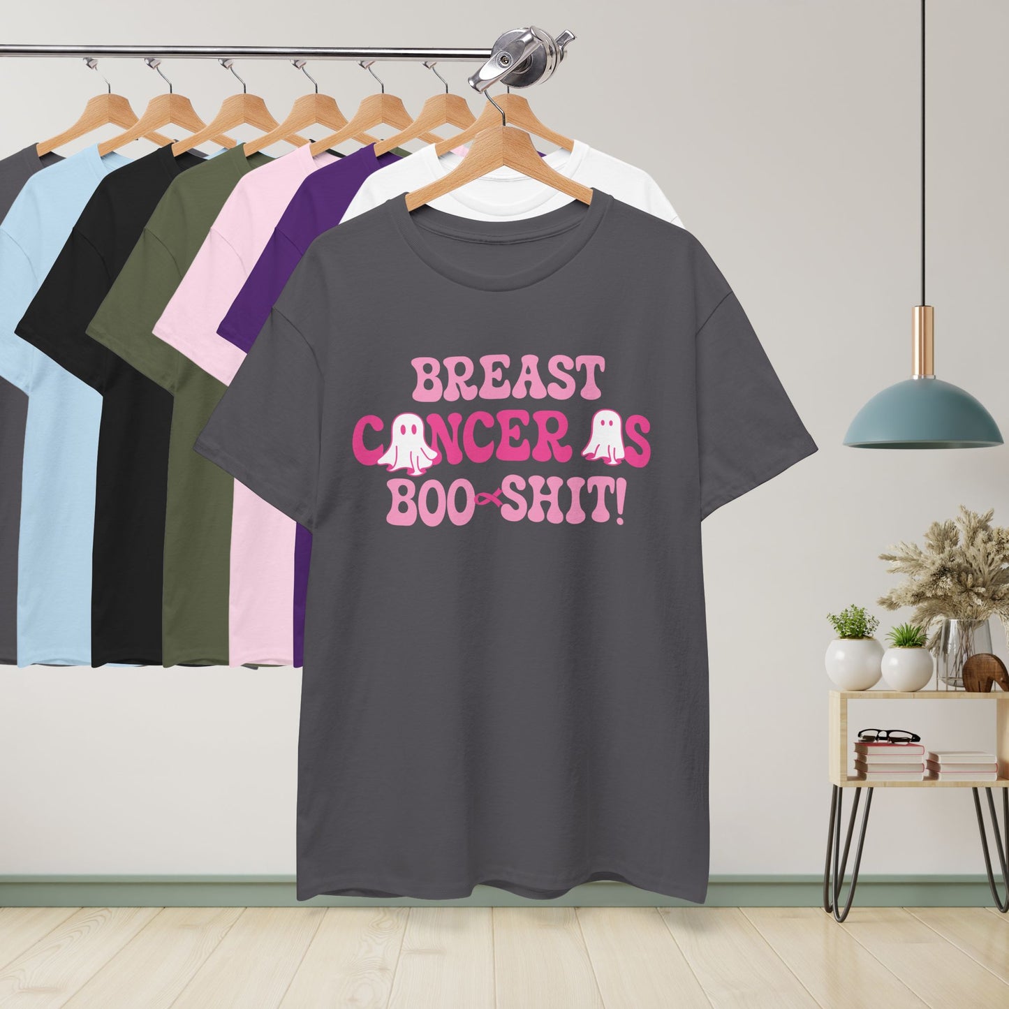 Breast Cancer is Boo Sh*t Funny Halloween Ghost Unisex T Shirt