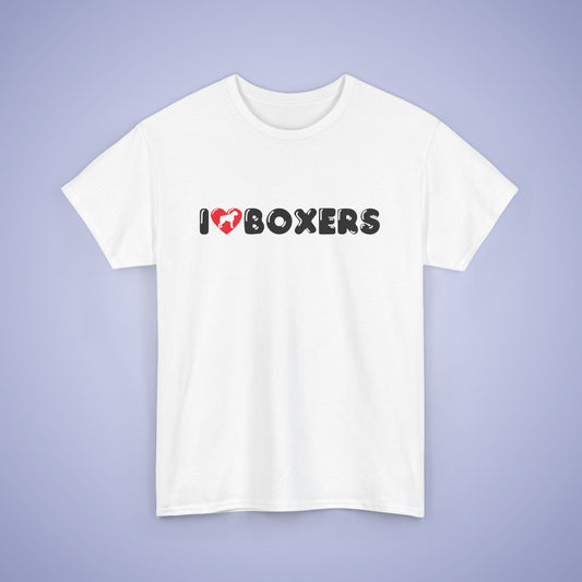 I Heart Boxers Unisex T Shirt