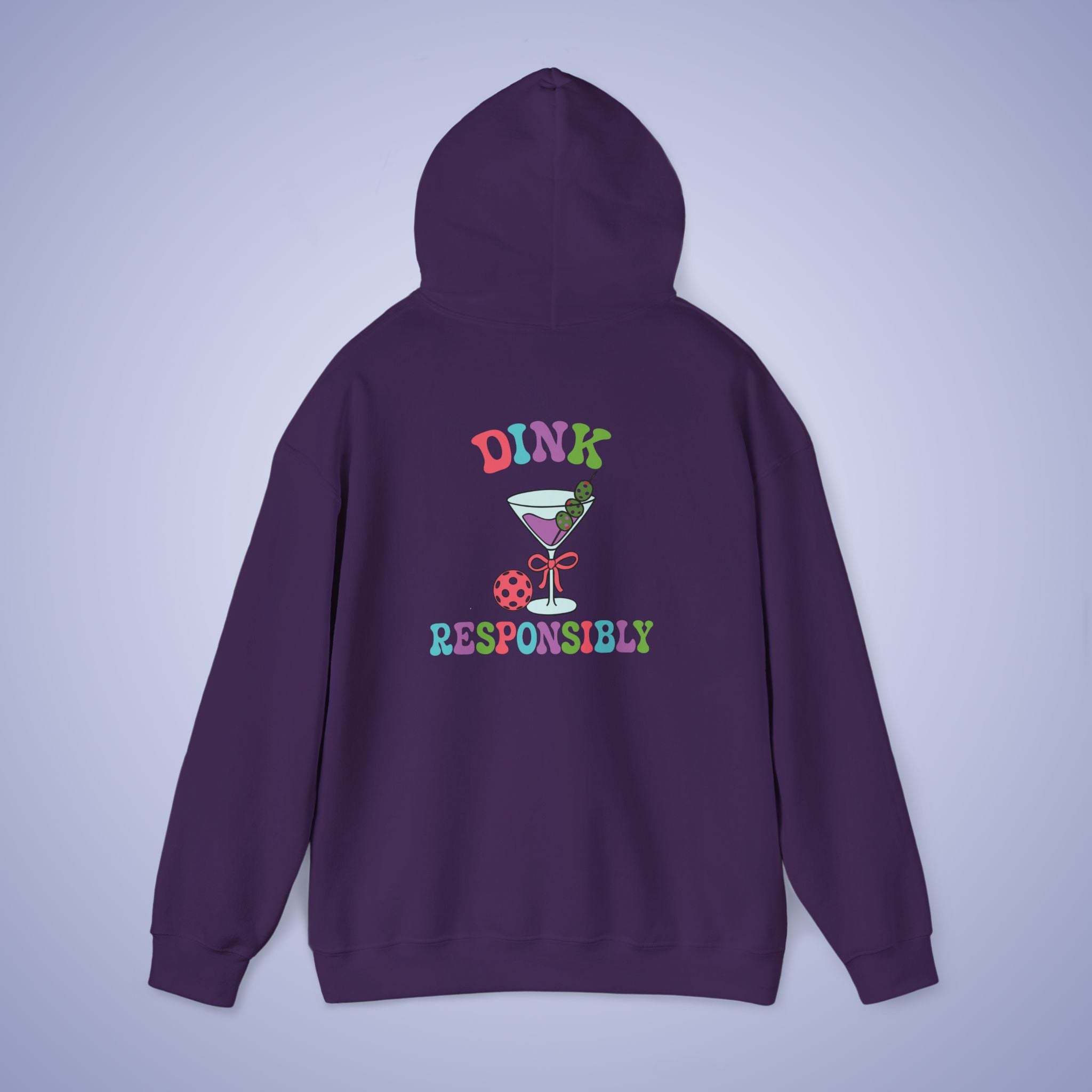 Dink Responsibly Pickleball Lover Drinking Gift Hoodie Graphic Design Sweatshirt