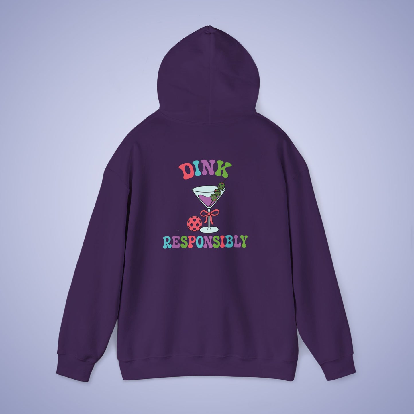 Dink Responsibly Pickleball Lover Drinking Gift Hoodie Graphic Design Sweatshirt