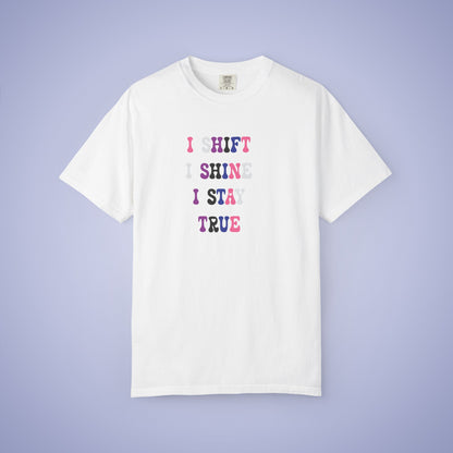 I Shift I Shine I Stay True Gender Fluid LGBT Pride Month Comfort Colors T Shirt Unisex