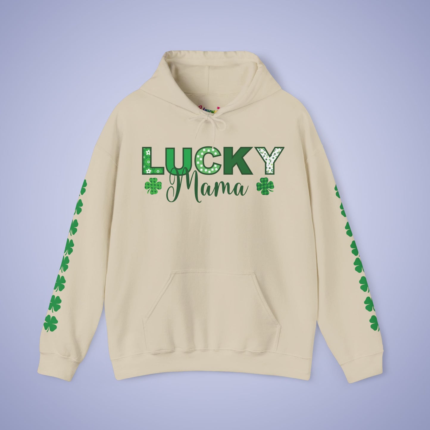 Lucky Mama St Patricks Day Green Unisex Hoodie Sweatshirt