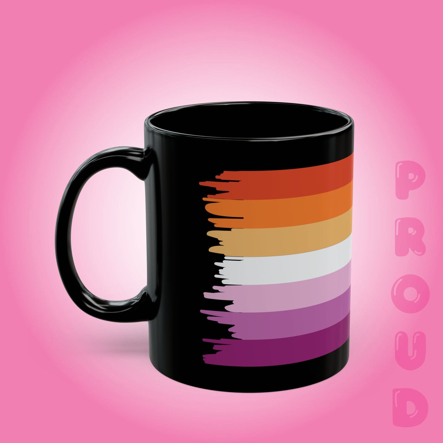 Lesbian Pride Month Gay LGBTQ Black 11oz or 15oz Coffee Mug