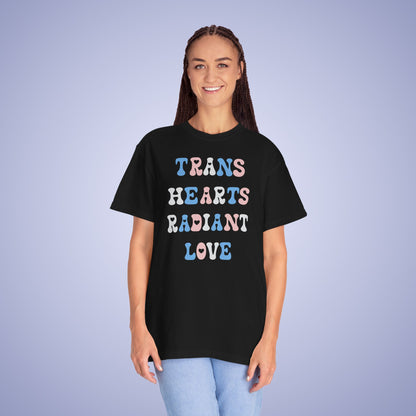 Trans Hearts Radiant Love Transexual LGBT Pride Month Comfort Colors T Shirt Unisex