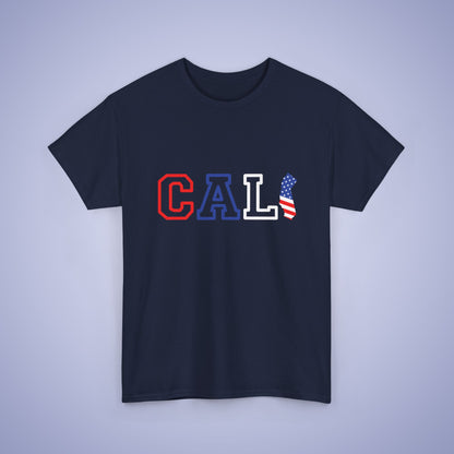 California Map Text Art Proud American Unisex T Shirt