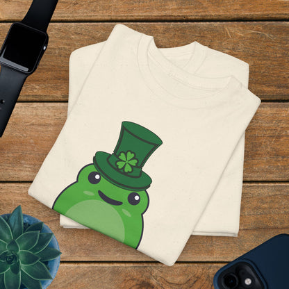 St Patrick's Day Graphic Tee Frog Lover Gift Unisex T Shirt