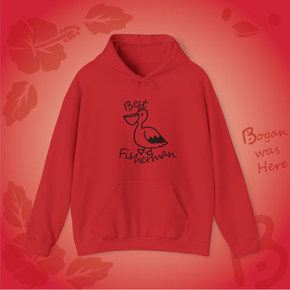 Best Fisherman Cute Pelican Bogan's Design Hoodie Sweatshirt