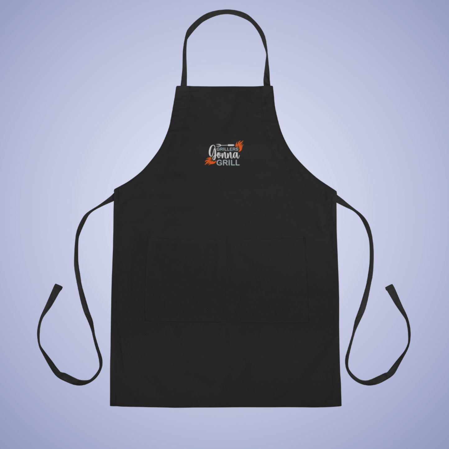 Grillers Gonna Grill Meat Lover Smoker Gift Black Embroidered Apron