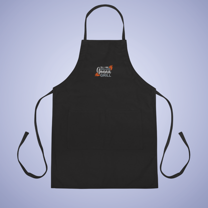 Grillers Gonna Grill Meat Lover Smoker Gift Black Embroidered Apron