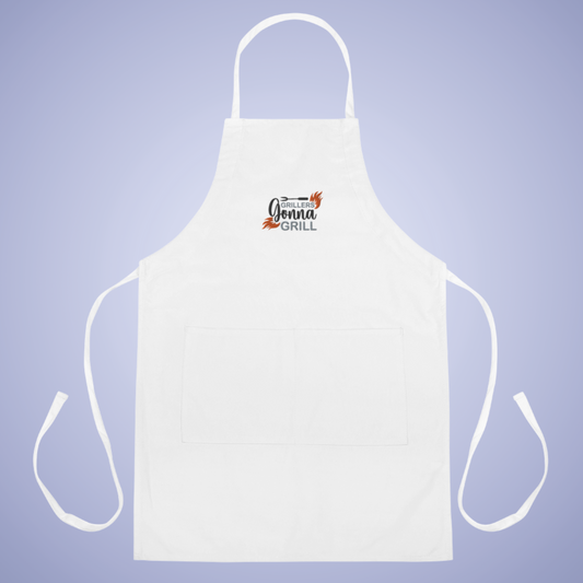 Grillers Gonna Grill Meat Lover Smoker Gift Embroidered Apron