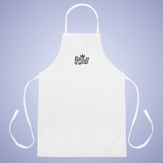 Grill Queen Meat Lover Smoker Gift Funny Embroidered Apron