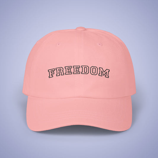 Freedom Juneteenth Embroidered Classic Dad Cap Unisex Black Embroidery