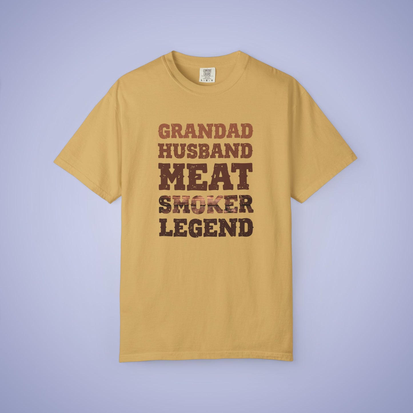 Grandad Husband Meat Smoker Legend Comfort Colors Mens T Shirt Fathers Day Gift
