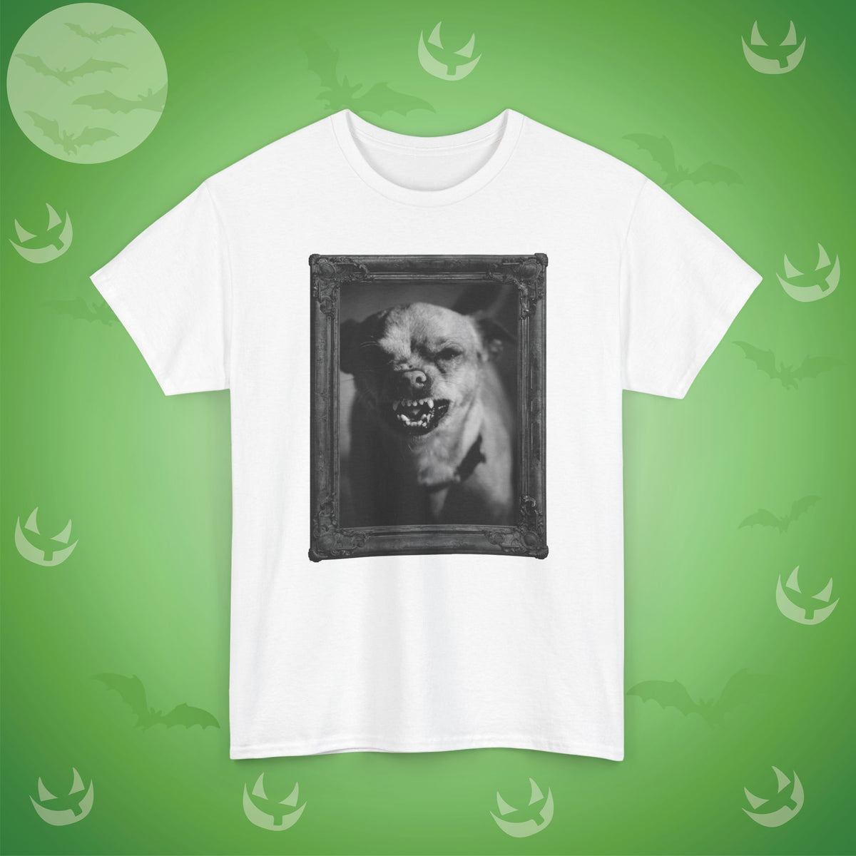 Angry Dog Spooky Halloween T-Shirt | Photographic Design