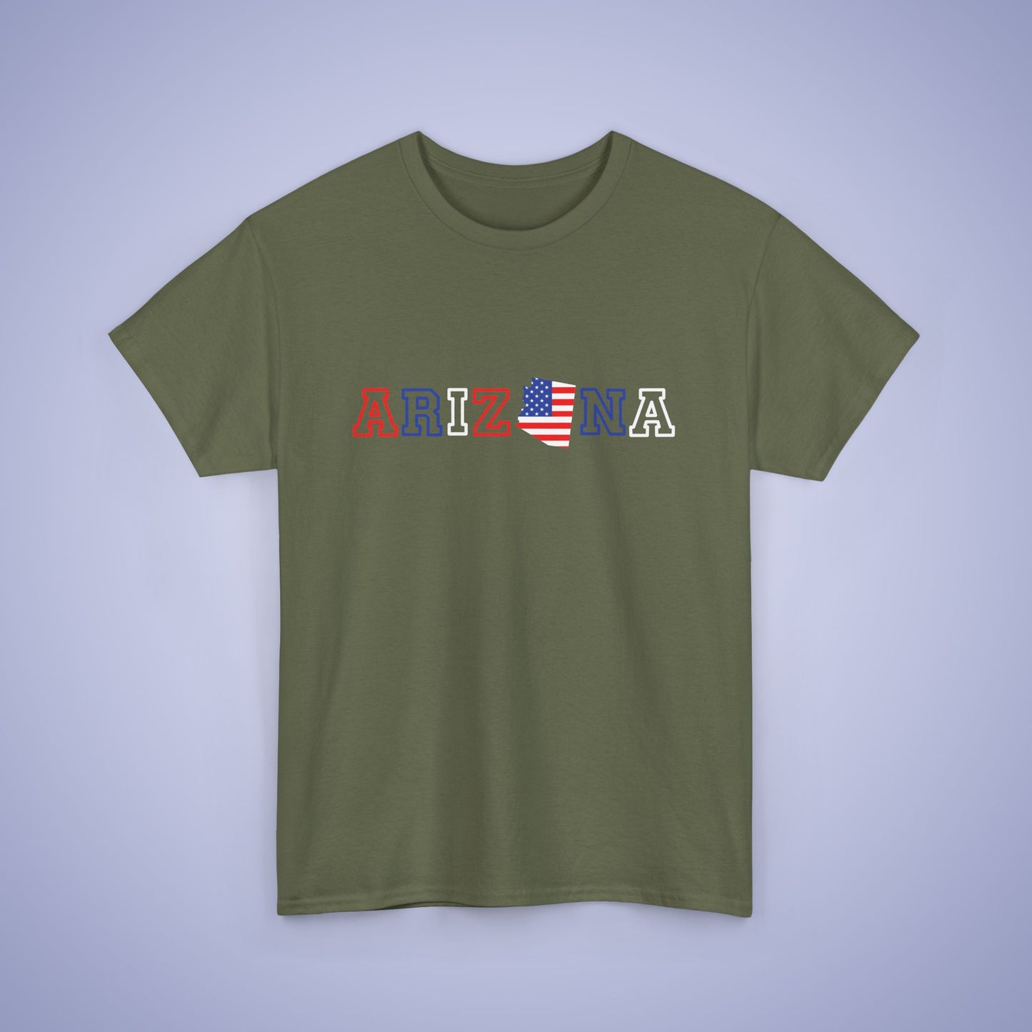 Arizona Map Text Art Proud American Unisex T Shirt
