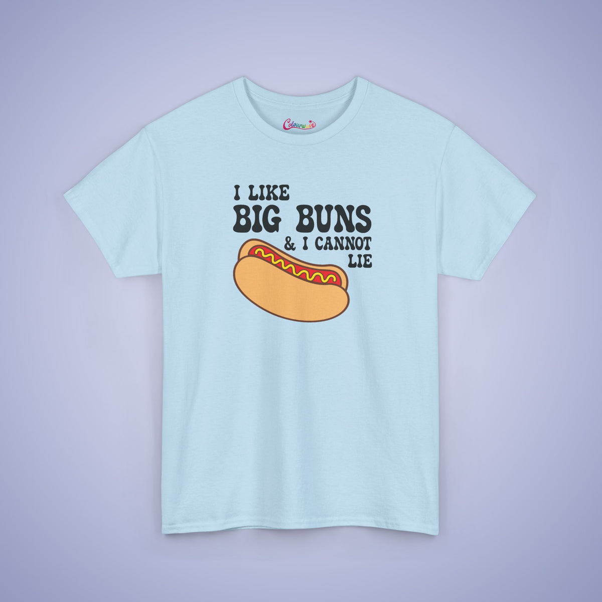 I like Big Buns and I Cannot Lie Funny Hot Dog T-Shirt | Hot Dog Lover Gift Black