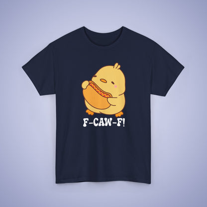 Hot Dog Lover F CAW F White Cute Funny Chick Unisex Chicken T Shirt