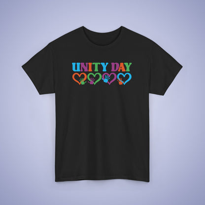 Hearts and Hands Unity Day Teachers T Shirt Unisex