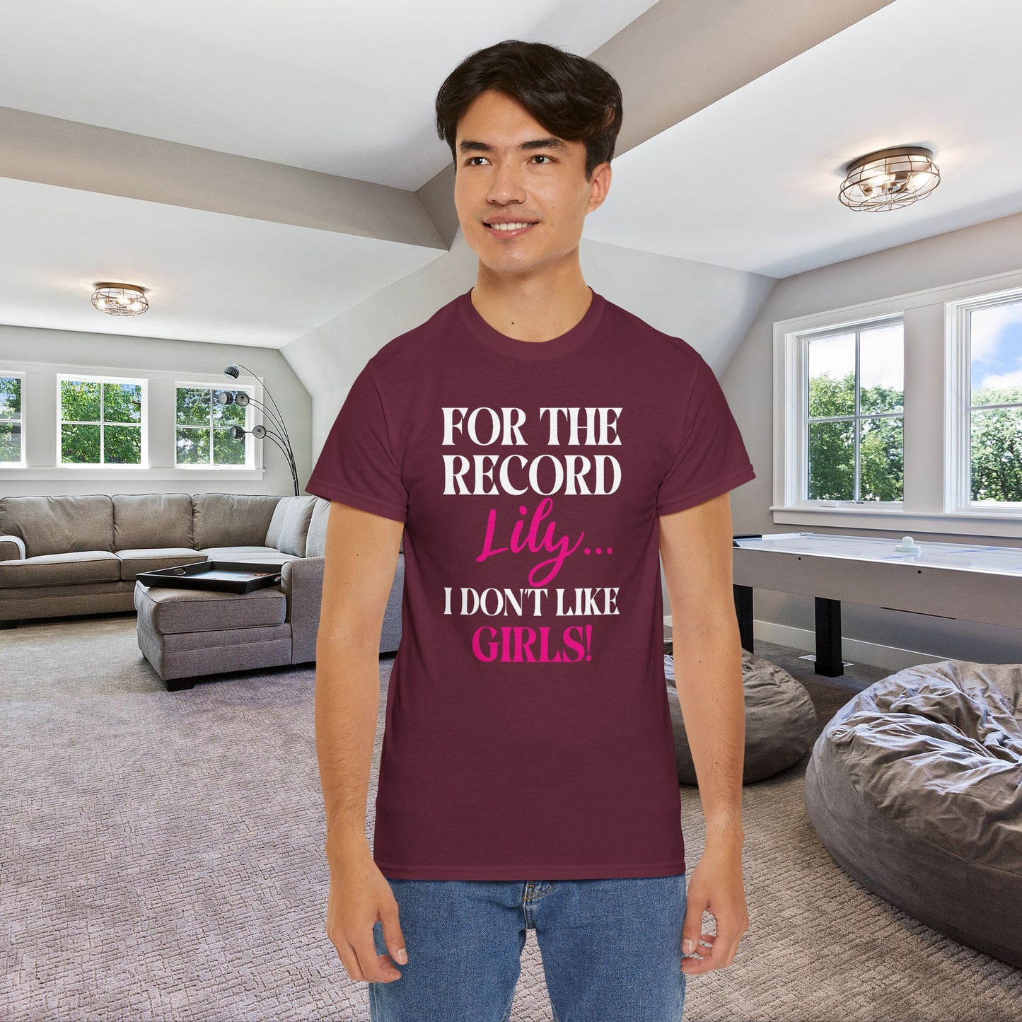 For The Record Lily I Dont Like Girls White Funny  Into the Cataclysm Unisex T Shirt