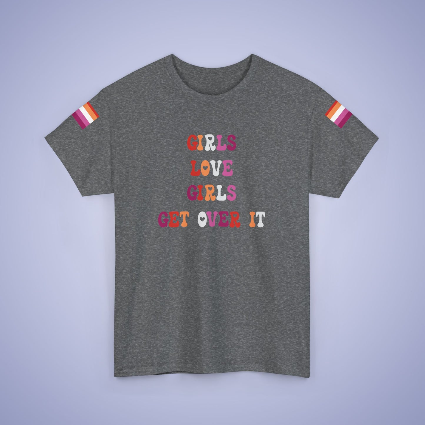 Girls Love Girls Get Over It Lesbian LGBT Pride Month Matching  T Shirt Unisex