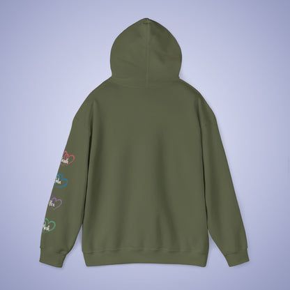 This Mother Wears her Heart on her Sleeve Unisex Hoodie Personalized