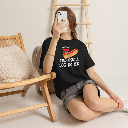 I've Got a Dog in Me Funny Hot Dog T-Shirt | Hot Dog Lover Gift White