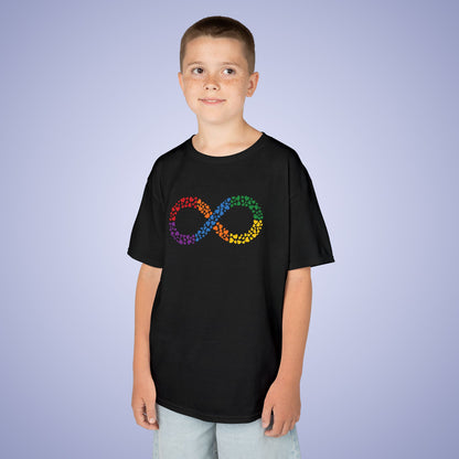 Infinity Hearts Graphic Neurodiversity Autism Awareness Cotton Youth T Shirt