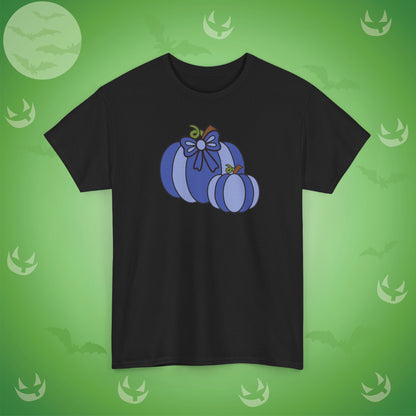 Thanksgiving Fall Inspired Halloween Blue Pumpkin Unisex T Shirt