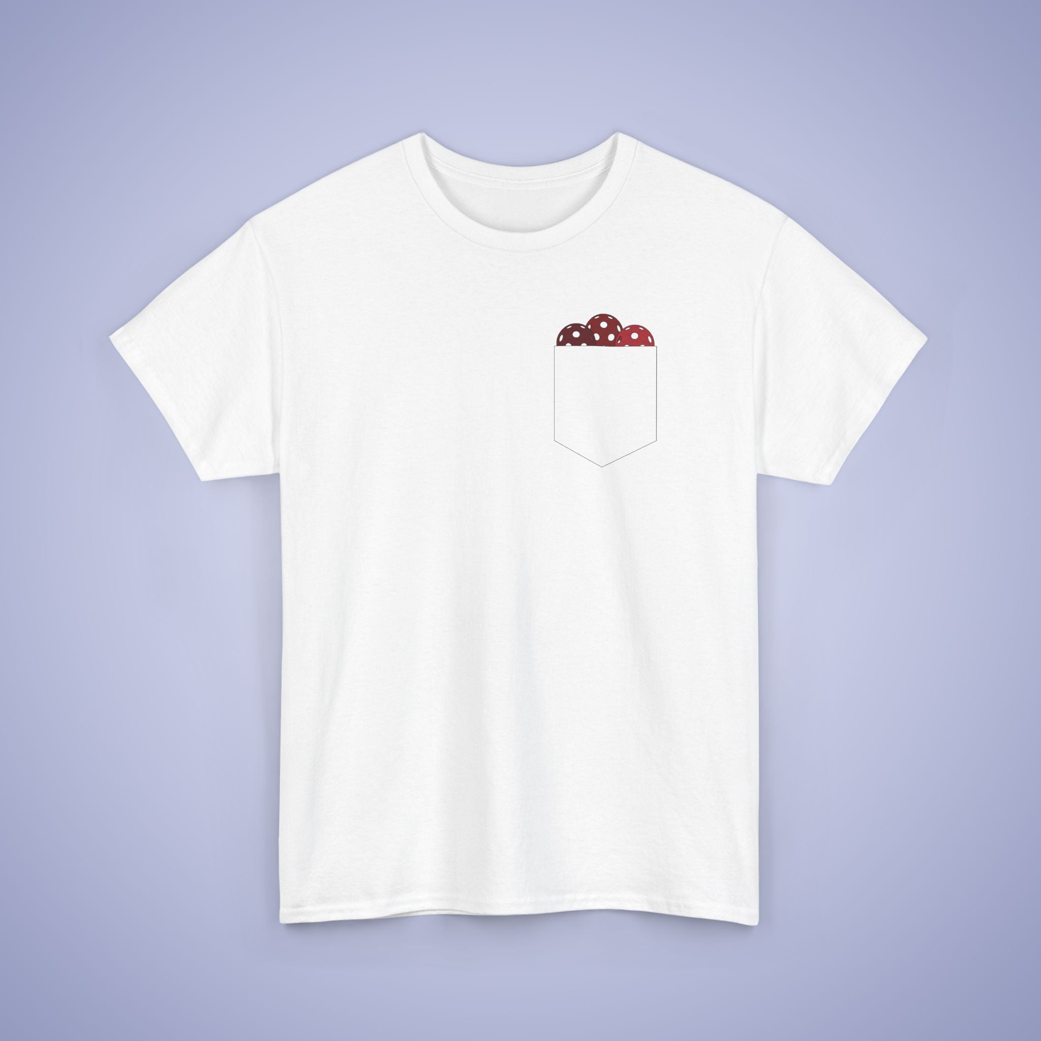 Pickleball Pocket Design T-Shirt | Red Version