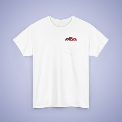 Pickleball Pocket Design T Shirt Red Graphic Design