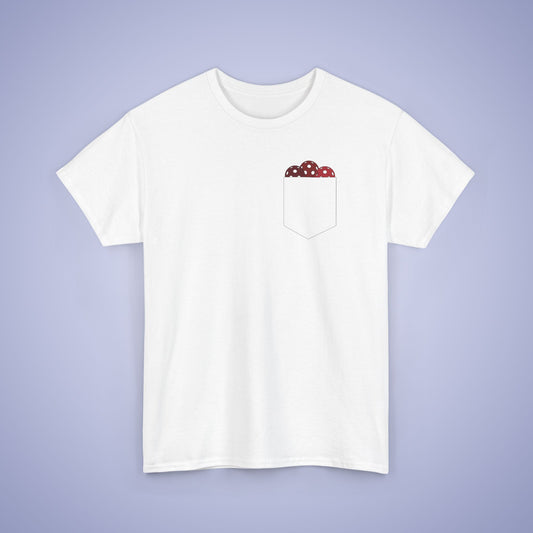 Pickleball Pocket Design T Shirt Red Graphic Design