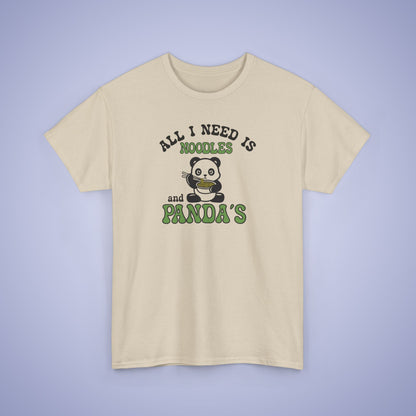 All I Need is Noodles and Panda's National Panda Day Unisex T Shirt