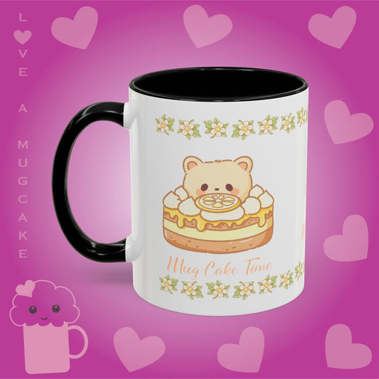 Lemon Mugcake Mug with Recipe Cute Character