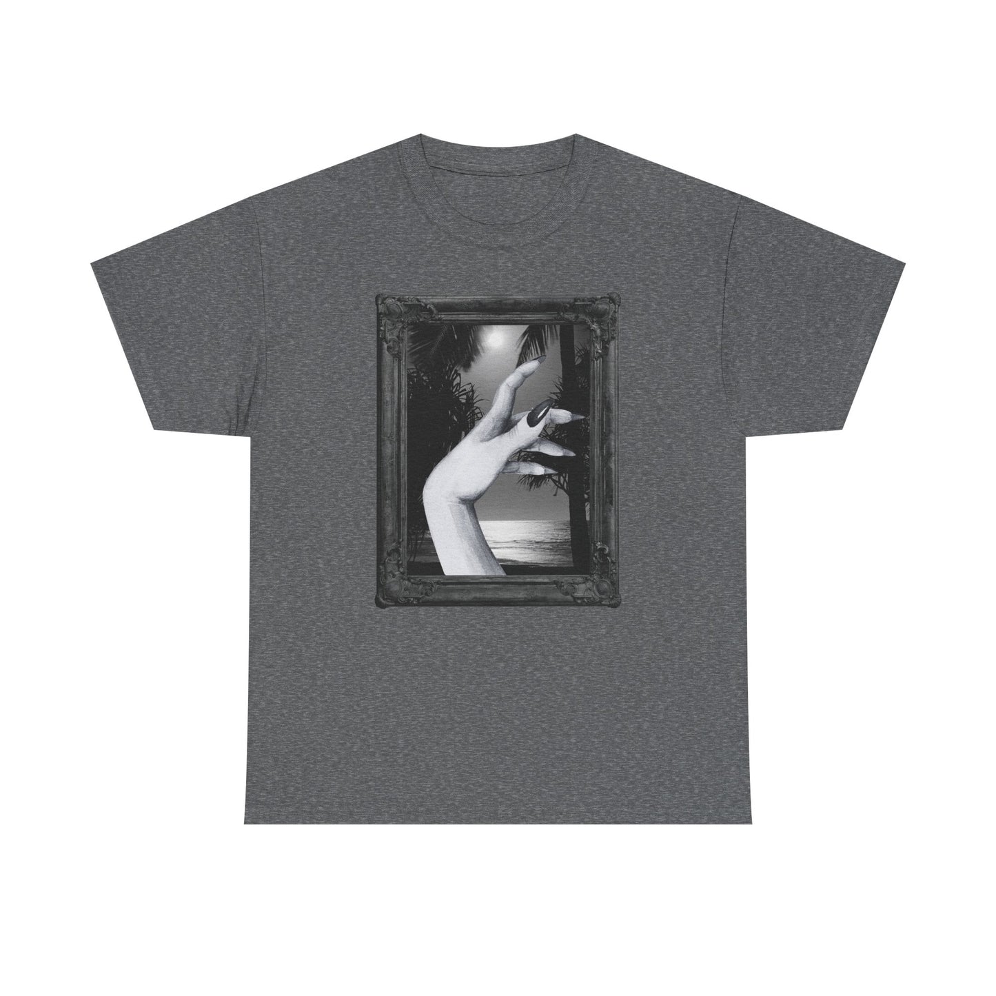 A Hand at the Beach Spooky Halloween T-Shirt | Photographic Design
