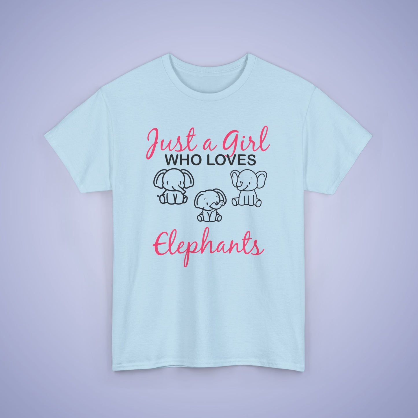 Just a Girl who Loves Elephants Unisex T-Shirt