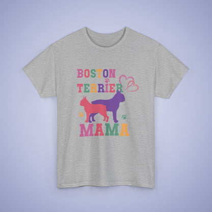 Boston Terrier Mama Dog Lover Mothers Day Unisex Oversized T Shirt