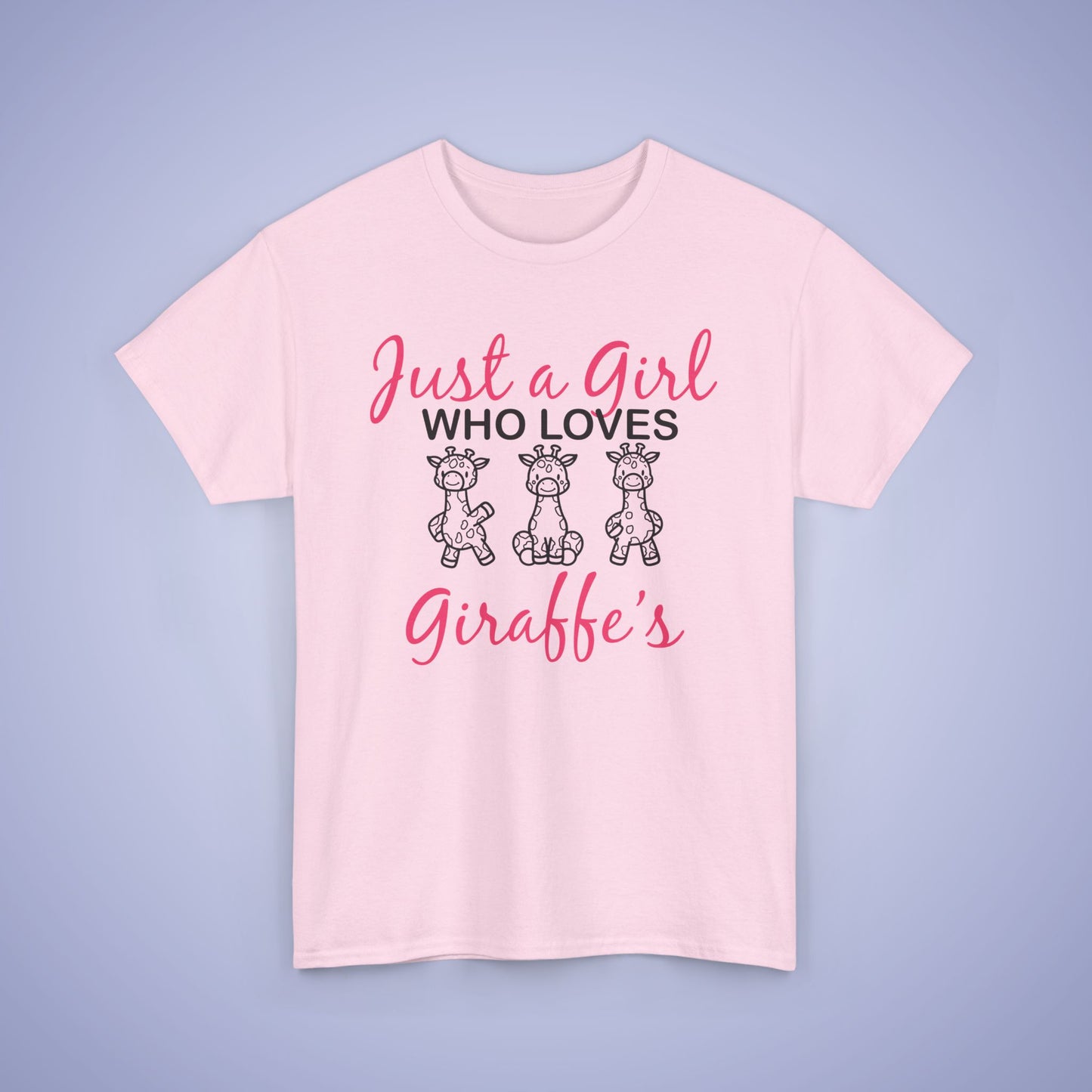 Just a Girl who Loves Giraffes Unisex T-Shirt