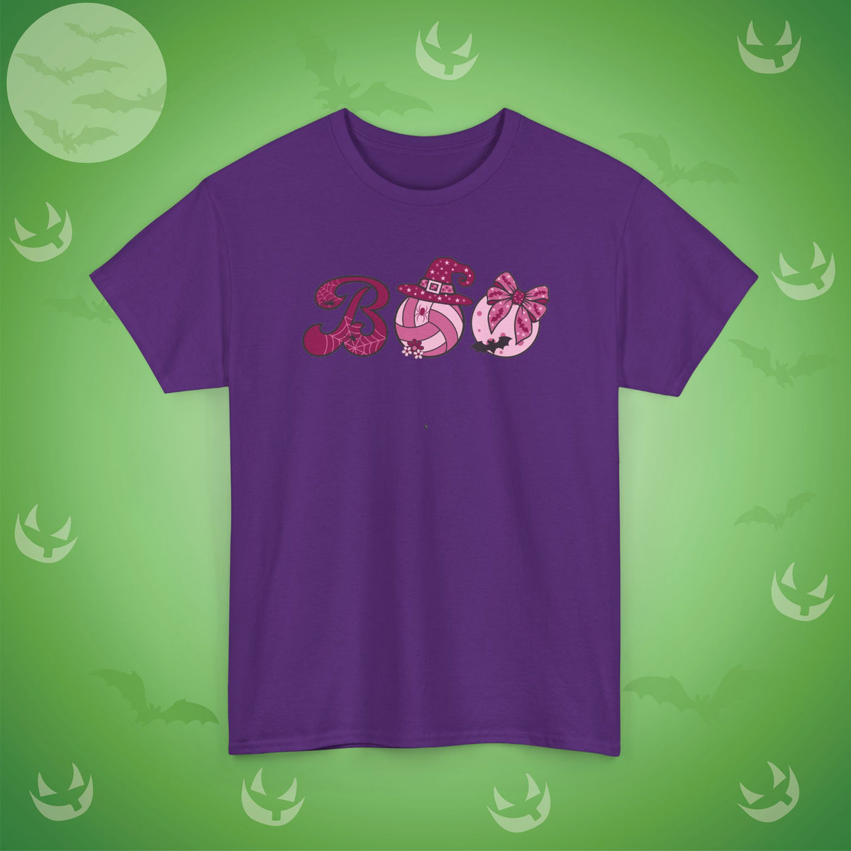 Volleyball BOO T-Shirt | Girly Coquette Halloween Design