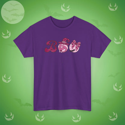 Volleyball BOO T-Shirt | Girly Coquette Halloween Design