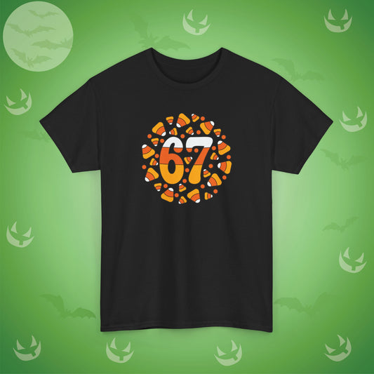 67 Candy Corn White Halloween Candy Unisex T Shirt