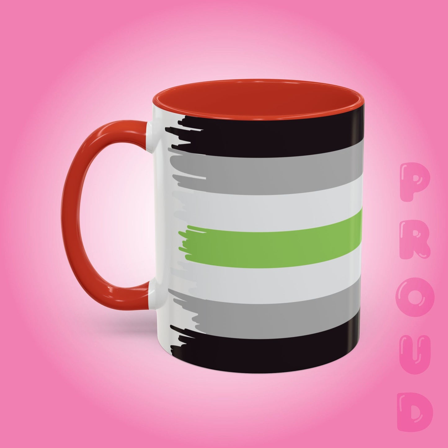 Agender Paint Style Coffee Mug