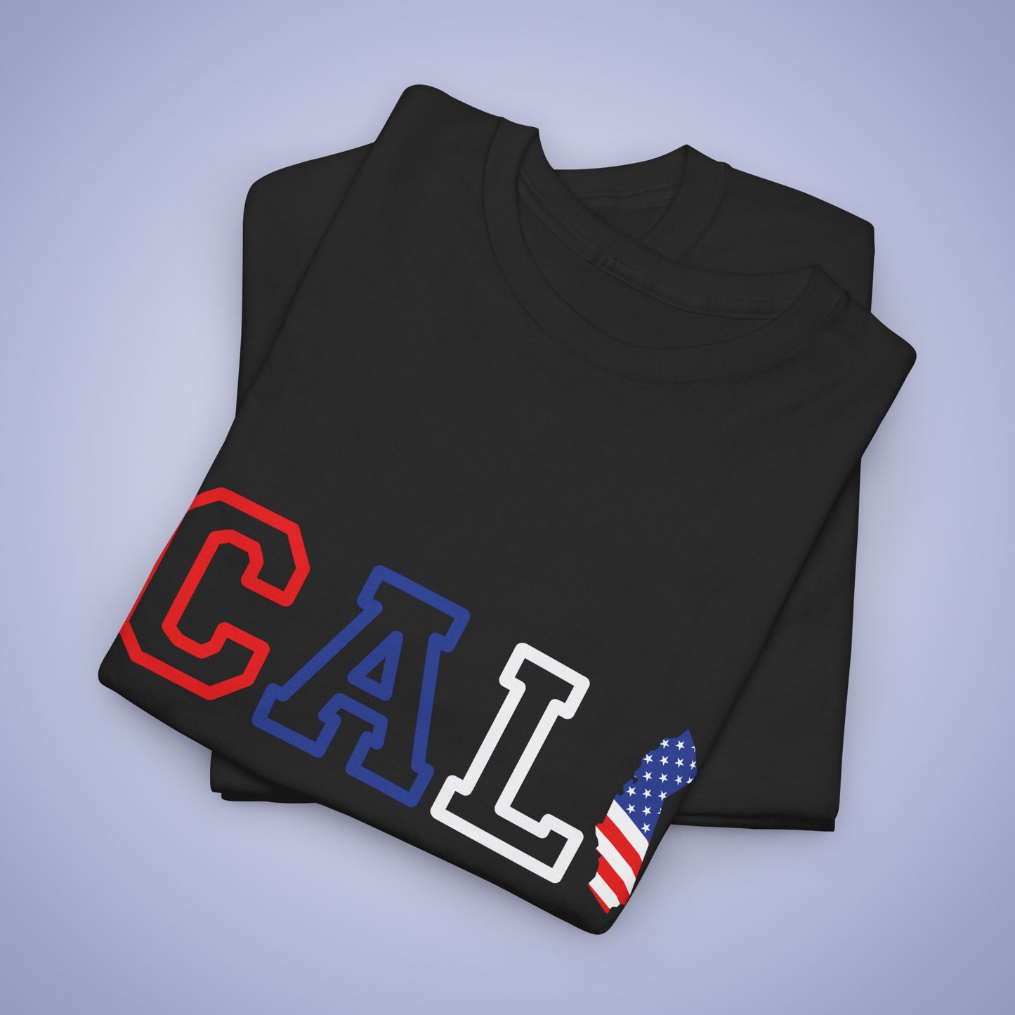 California Map Text Art Proud American Unisex T Shirt