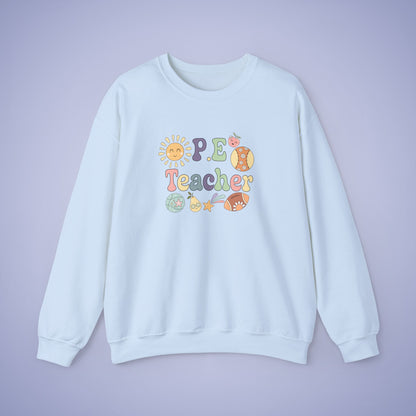 P.E Sports Teacher Crewneck Sweatshirt Retro Unisex Back to School